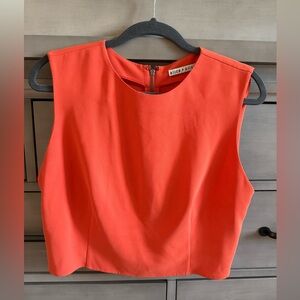 Alice and Olivia Crop Blouse
